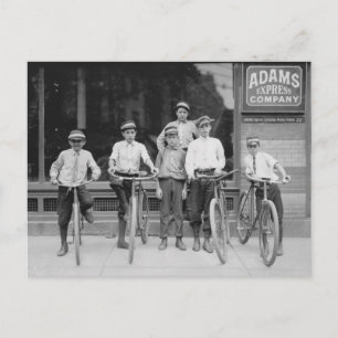 Carte Postale Télégramme Messenger Boys, 1911