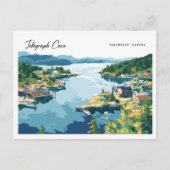 Carte Postale Telegraph Cove Vancouver Canada Illustration (Devant)