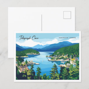 Carte Postale Telegraph Cove Vancouver Canada Travel