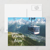 Carte Postale Téléphérique au-dessus de Chamonix (Devant / Derrière)