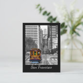Carte Postale Téléphérique de San Francisco (Debout devant)