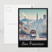 Carte Postale Téléphérique de San Francisco (Devant / Derrière)