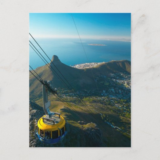 Carte Postale Téléphérique de Table Mountain, Le Cap (Devant)