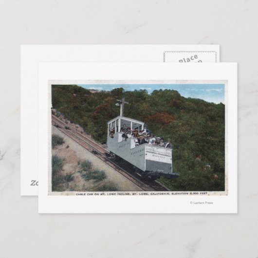 Carte Postale Téléphérique en mode Incline (Devant / Derrière)