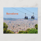 Carte Postale Téléphériques (funiculaires) à Barcelone (Devant)