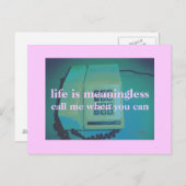 Carte Postale téléphone (Devant / Derrière)