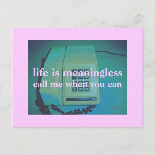 Carte Postale téléphone (Devant)