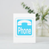 Carte Postale Téléphone (Debout devant)