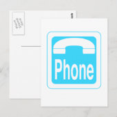 Carte Postale Téléphone (Devant / Derrière)