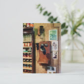 Carte Postale Téléphone à l'ancienne (Debout devant)