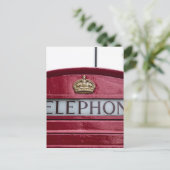 Carte Postale Téléphone Londres Booth Red (Debout devant)
