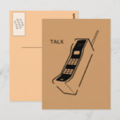Carte Postale Téléphone portable graffiti 80s (Devant / Derrière)