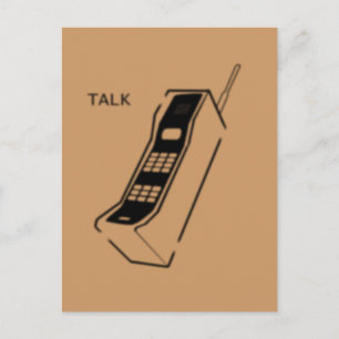 Carte Postale Téléphone portable graffiti 80s