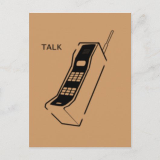 Carte Postale Téléphone portable graffiti 80s (Devant)