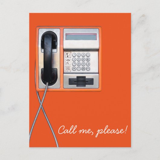 Carte Postale Téléphone public (Devant)