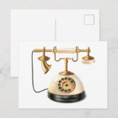 Carte Postale Téléphone rétro (Devant / Derrière)