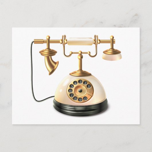 Carte Postale Téléphone rétro (Devant)