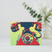 Carte Postale Téléphone rétro (Debout devant)