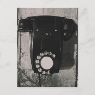 Carte Postale Téléphone rotatif vintage impression photographiqu