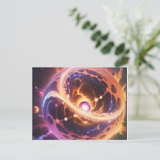 Carte Postale télescope spatial james webb, (Debout devant)