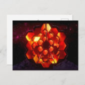 Carte Postale Téléscope spatial James-Webb 2021 Commémoratif (Devant / Derrière)