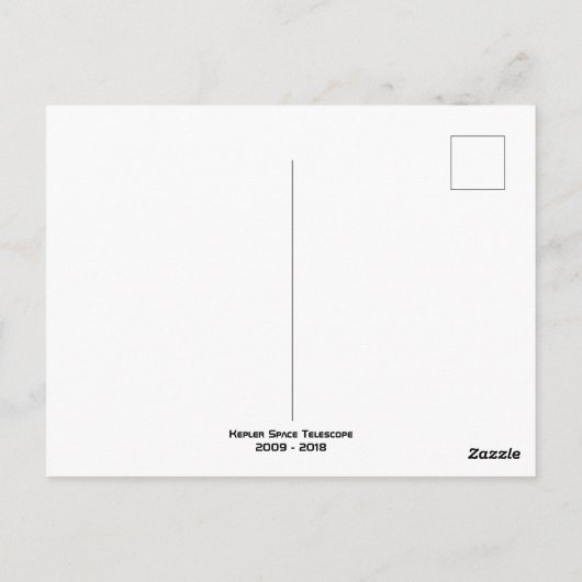 Carte Postale Télescope spatial Kepler (Dos)