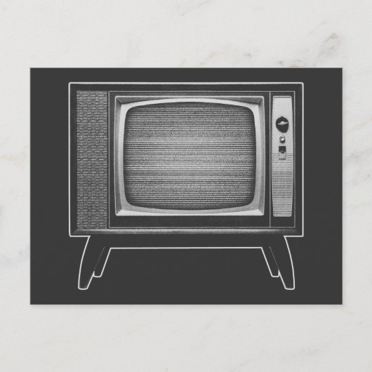 Carte Postale Téléviseur Rétro Pop Art (Devant)