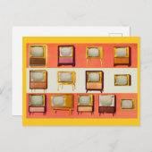 Carte Postale Téléviseurs 1956 (Devant / Derrière)