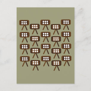 Carte Postale Télévision Moderne Du Milieu Du Siècle