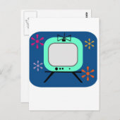 Carte Postale Télévision rétro (Devant / Derrière)