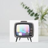 Carte Postale Télévision rétro (Debout devant)