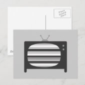 Carte Postale Télévision rétro (Devant / Derrière)