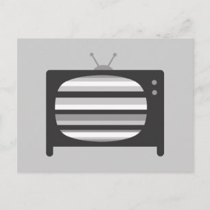 Carte Postale Télévision rétro