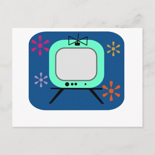 Carte Postale Télévision rétro (Devant)