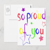 Carte Postale Tellement fier de toi (Devant / Derrière)