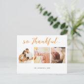 Carte Postale Tellement reconnaissants 3 Photo Baby Shower Remer (Debout devant)