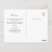 Carte Postale Tellement reconnaissants 3 Photo Baby Shower Remer (Dos)