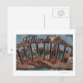Carte Postale Telluride, Colorado - Scènes de grandes lettres (Devant / Derrière)