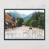 Carte Postale Telluride Colorado Ski Mountains Aquarelle (Devant)