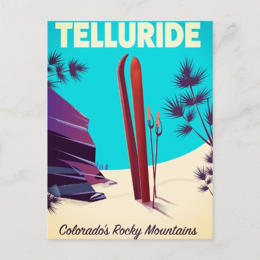 Carte Postale Telluride Ski Montagnes Rocheuses (Devant)