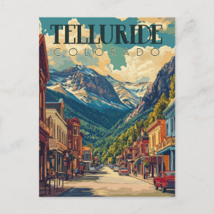 Carte Postale Telluride, Vintage voyage du Colorado