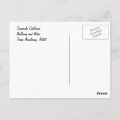 Carte postale Temecula California (Dos)