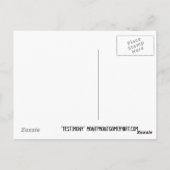 Carte Postale "Témoignage" (Dos)