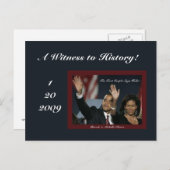 Carte postale Témoin de l'histoire (Devant / Derrière)