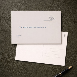 Carte Postale Témoin de mariage civil non traditionnel