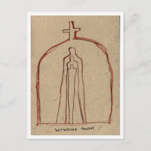 Carte Postale Témoin De Pensées. (Devant)