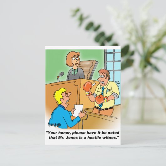 CARTE POSTALE TÉMOIN HOSTILE (Debout devant)