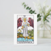 Carte Postale tempérance de tarot (Debout devant)