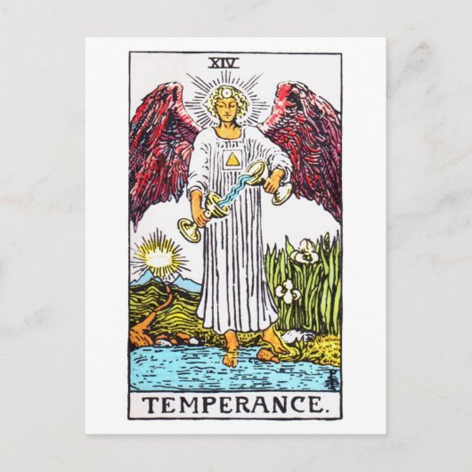 Carte Postale tempérance de tarot (Devant)