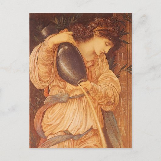 Carte Postale Temperantia par Sir Edward Coley Burne-Jones (Devant)